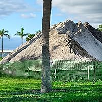 Vista 5 de BISupply Cercas temporales de 4 x 100 pies para patio, rollo de esgrima de plástico verde para exteriores, para perros, jardín y eventos