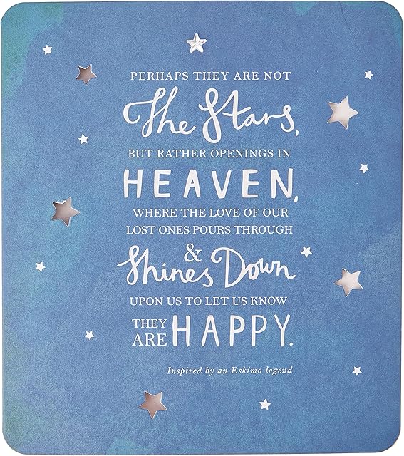 Hallmark Contemporary Sympathy Card - Starry Sky Text Design,Blue,25451827