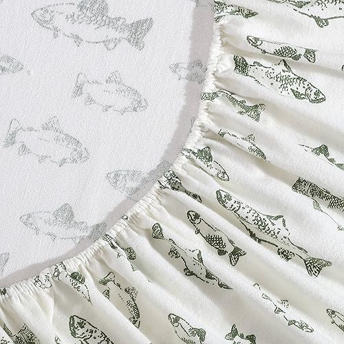 Vista 62 de Eddie Bauer - Full Sheets, Cotton Flannel Bedding Set, Brushed For Extra Softness, Cozy Home Decor (Dog Friends, Full)