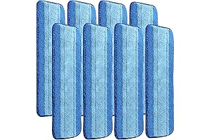 8 Pack Microfiber Cleaning Pads For Hardwood Floors