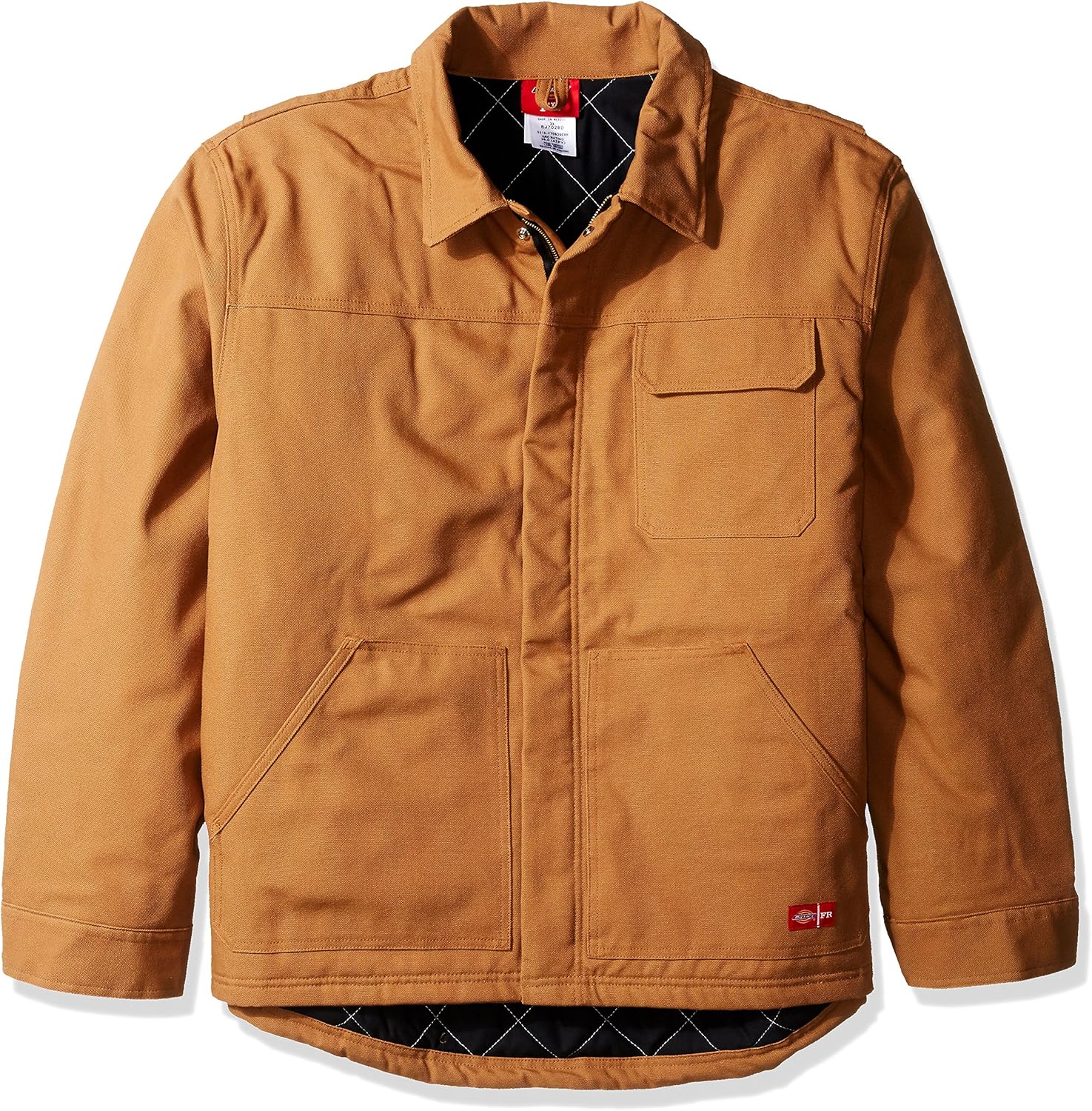 Dickies Mens FlameResistant Insulated Duck Jacket, Medium, Brown