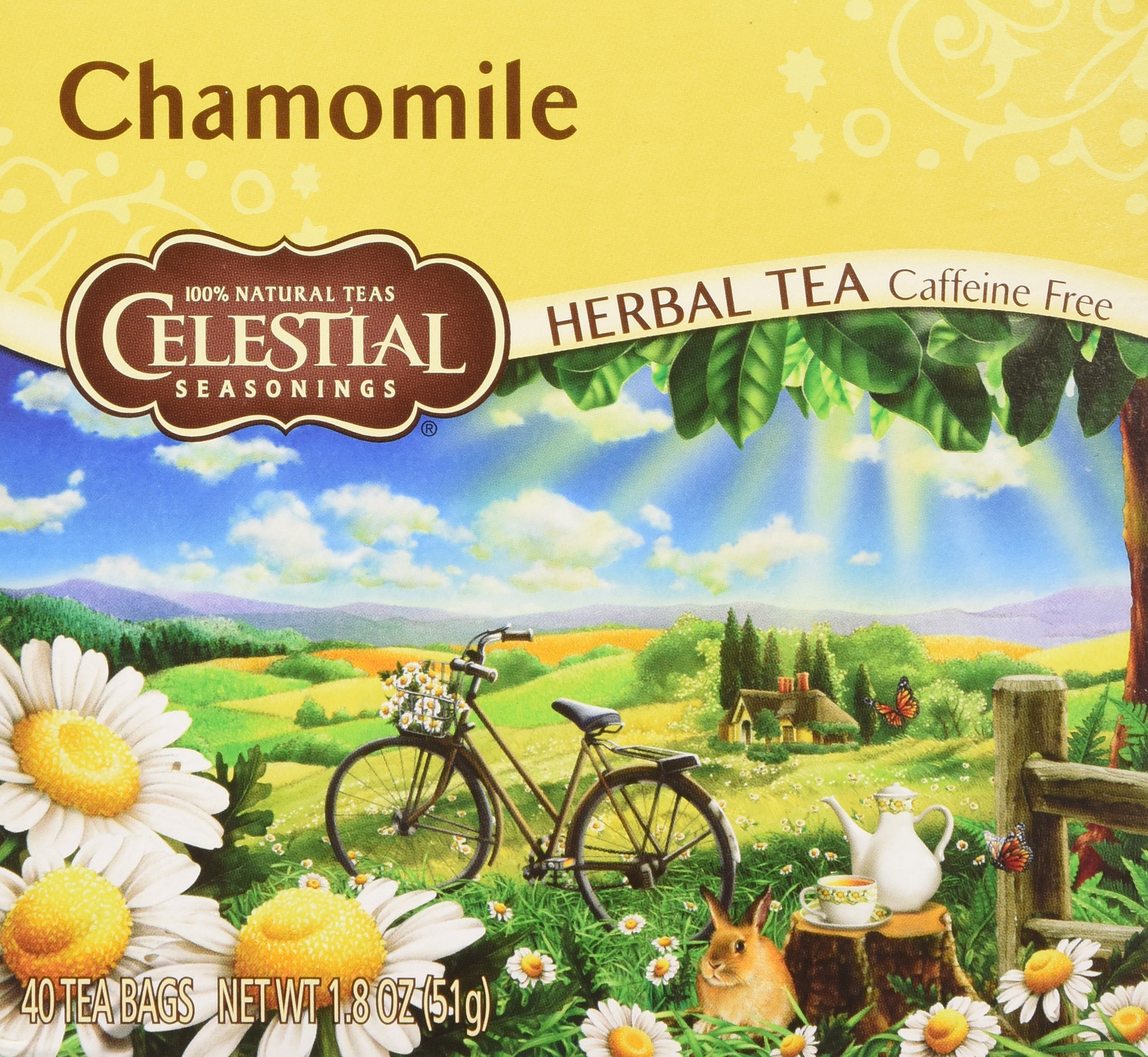 Celestial Seasonings Herb Tea Chamomile Box, 40-count (Pack of3)
