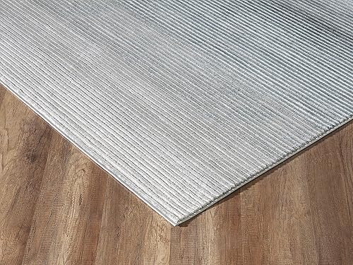 Miniatura 6 de Abani Rugs Vista Collection - Alfombra minimalista a rayas, rústica, resistente, contemporánea, con acento de estilo moderno, hecha en Turquía,