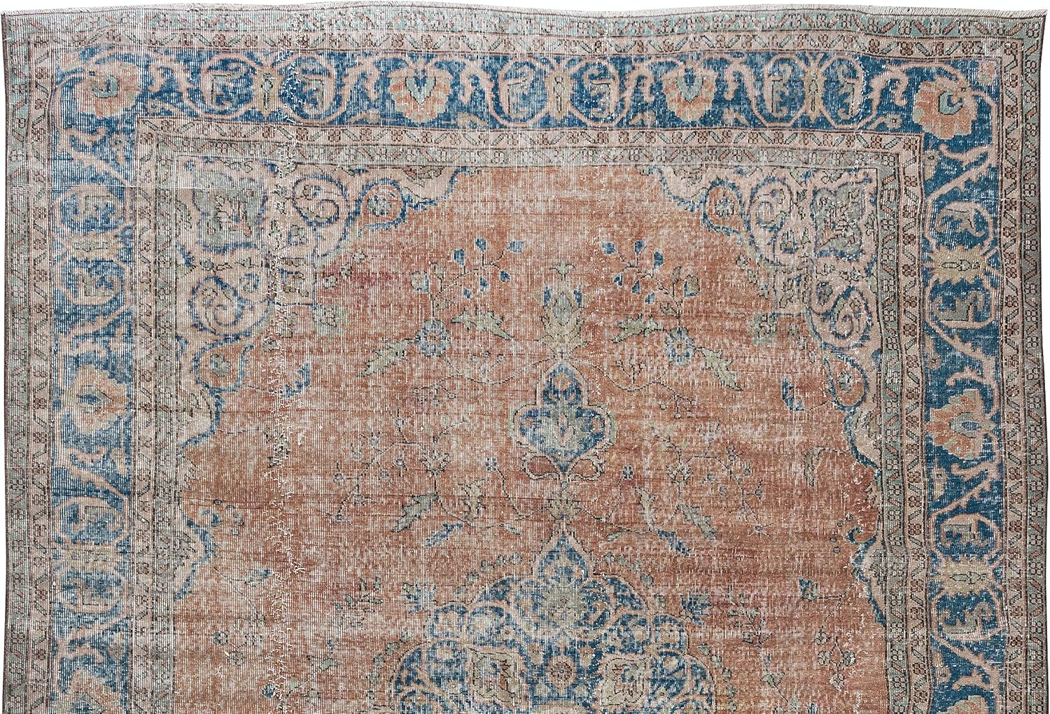 8.3x11.5 Ft One-of-a-Kind Turkish Rug, Traditional Vintage Handmade Carpet