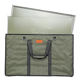 アウトドアテーブル用収納ケース シルバー Amazon | NANGOGEAR（南湖 キャンプ ギア） テーブル 焚き火