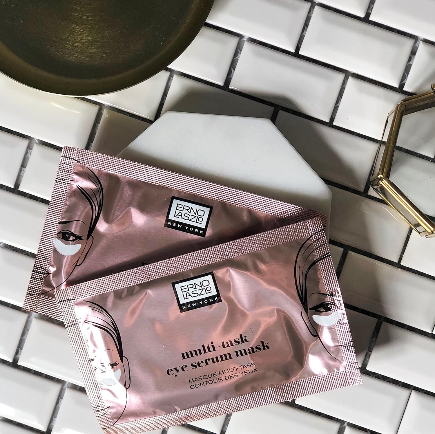 Erno Laszlo Multi Task Serum Eye Mask. Hydrate and Nourish. Improve Fine Lines and Dark Circles. 6 Sets of Masks 0.15 Fl Oz each