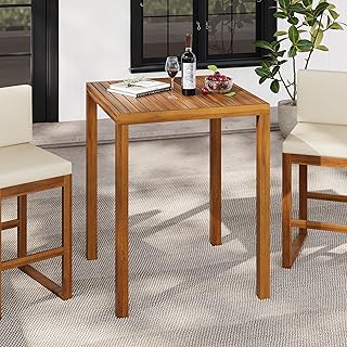 Christopher Knight Home Gree Acacia Wood Outdoor Bar Table, Wooden Patio...