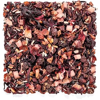Tealyra Pina Colada Cocktail Tea - Coconut Hibiscus Fruit - Herbal & Fruity Loose Leaf - Caffeine-Free - Hot & Iced - Vitamins Rich - All Natural - 220g (8-ounce)