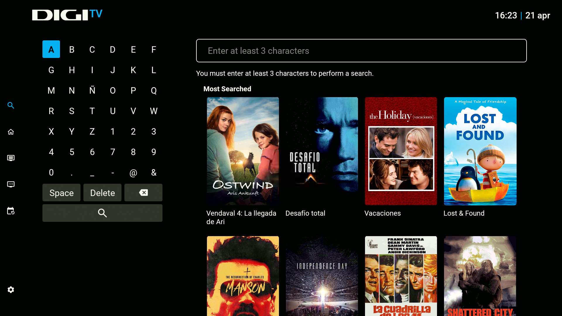 Aplicación DIGI TV en Amazon Appstore