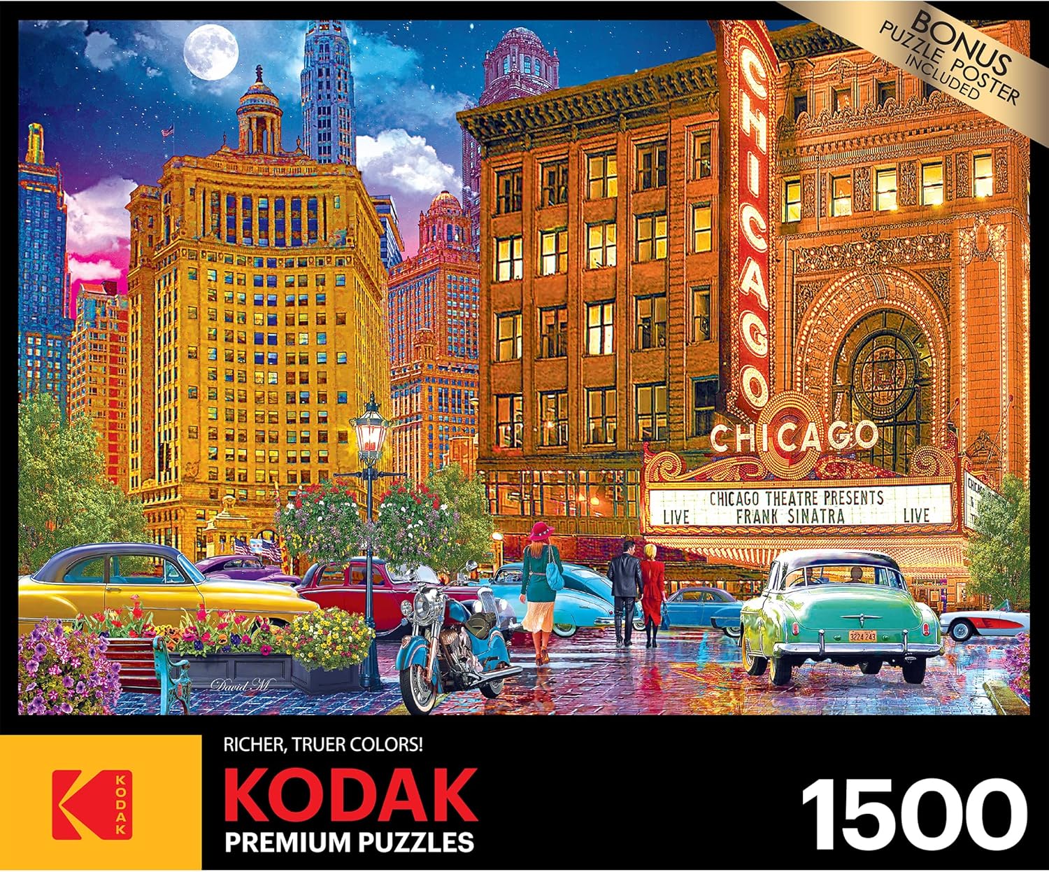 RoseArt - Kodak Premium - Chicago - 1500 Piece Jigsaw Puzzle for Adults