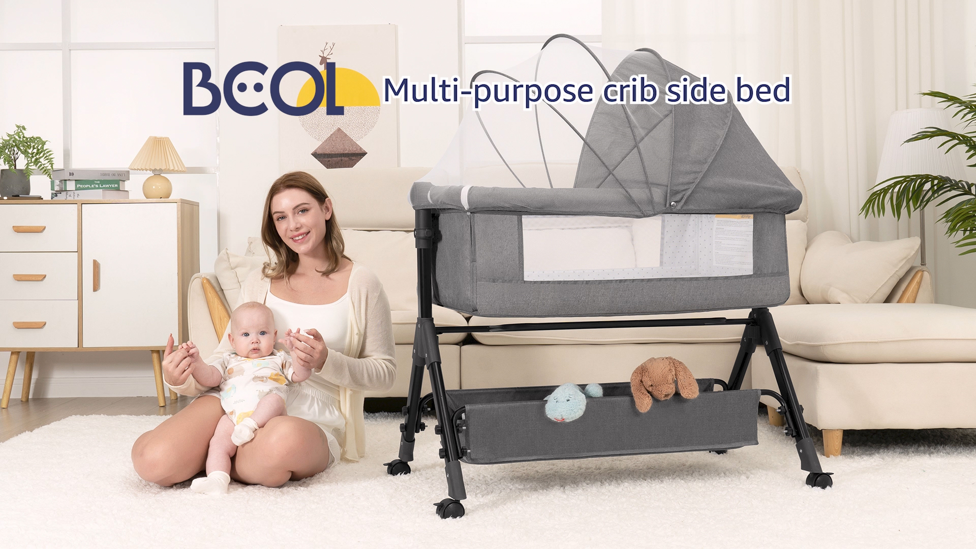 Amazon.com: BCOL 3 in 1 Baby Bassinet Bedside Sleeper, Bedside