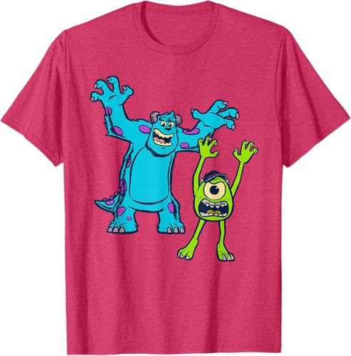 Miniatura 24 de Disney Pixar Monsters University Sulley and Mike T-Shirt Black,Navy Blue,Asphalt Grey,White,Baby Blue,Red,Kelly Green,Olive Green,Lemon