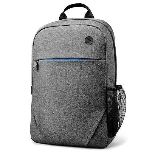 HP Prelude Laptoprucksack 15,6 Zoll – wasserabweisend, leicht & robust – Notebook Rucksack für Reisen, Business, Schule & Uni – gepolstert, mit Trolley-Gurt & Zubehörfächern – Grau