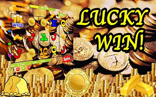 Stack Full of Gold Nugget Lucky Jackpot Progressive Vegas Casino Slot Machine Poker Machine Slots Fr