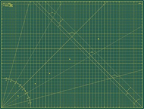 Vista 33 de Elan Tapete de corte A4 verde, tapete de corte autorreparable de 9 x 12 pulgadas, tabla de manualidades de 5 capas verde, tabla de pasatiempos