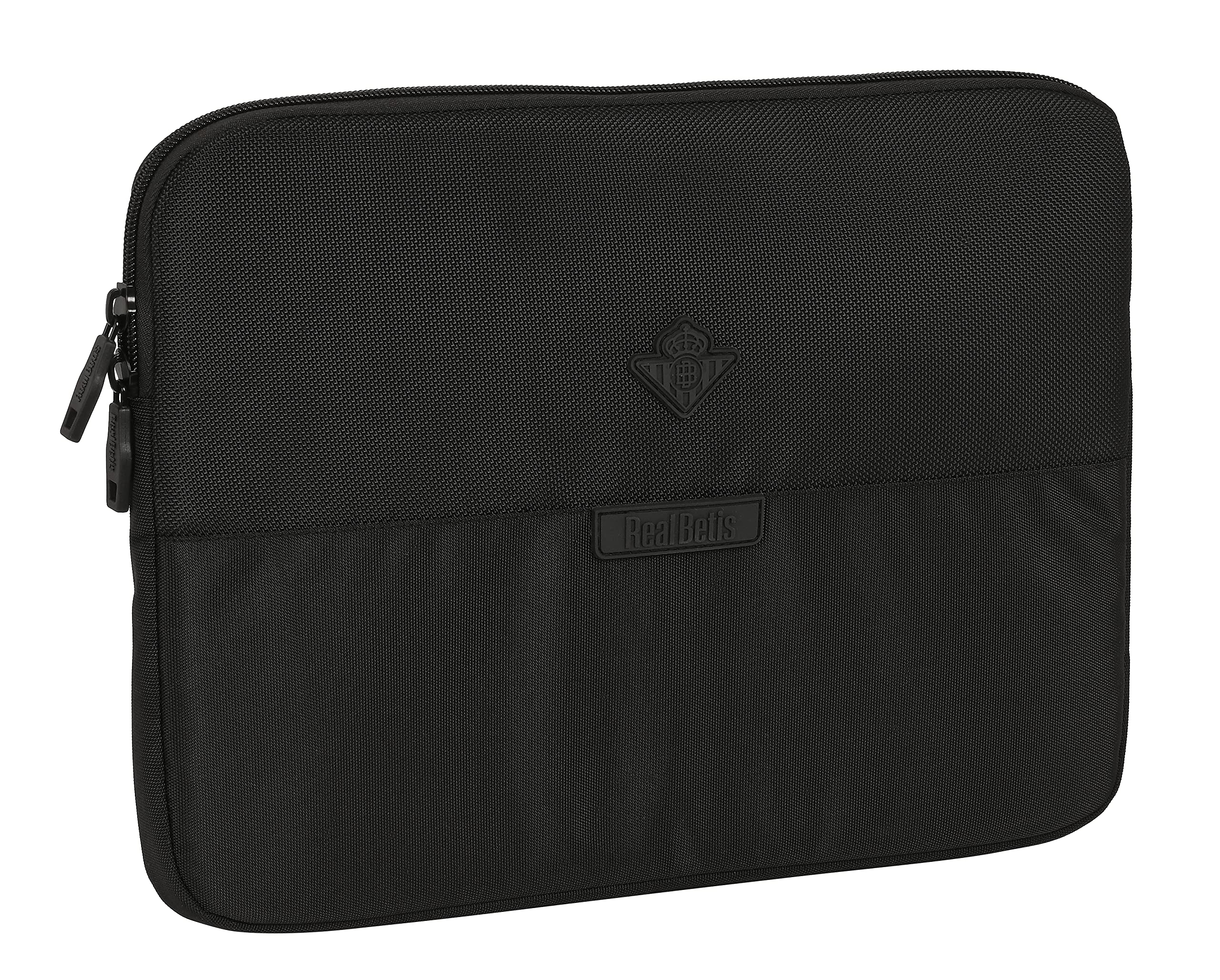 Safta Real Betis Balompie - Custodia Per Laptop Da 14", Ideale Per Bambini Di Diverse Età, Comoda E Versatile, Qualità E Resistenza, 34 X 25 Cm, Colore: Nero, Nero, EstáNdar, Casual-image