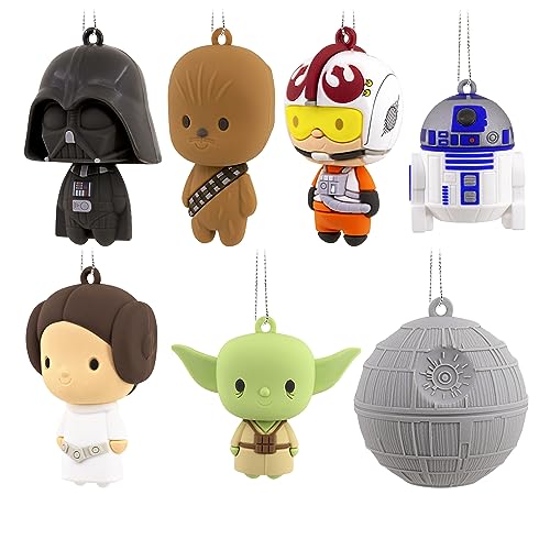 Relojes Niño, Home Hallmark Star Wars - Juego de 2 Adornos de Navidad misteriosos, inastillables