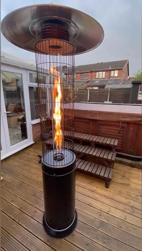 Anbull 13kW Gas Patio heater, Stainless Steel Outdoor heater, Garden heaters  outdoor, Heating area 20㎡, with wheels, 37mbar Regulator and dust cover :  Amazon.co.uk: Garden