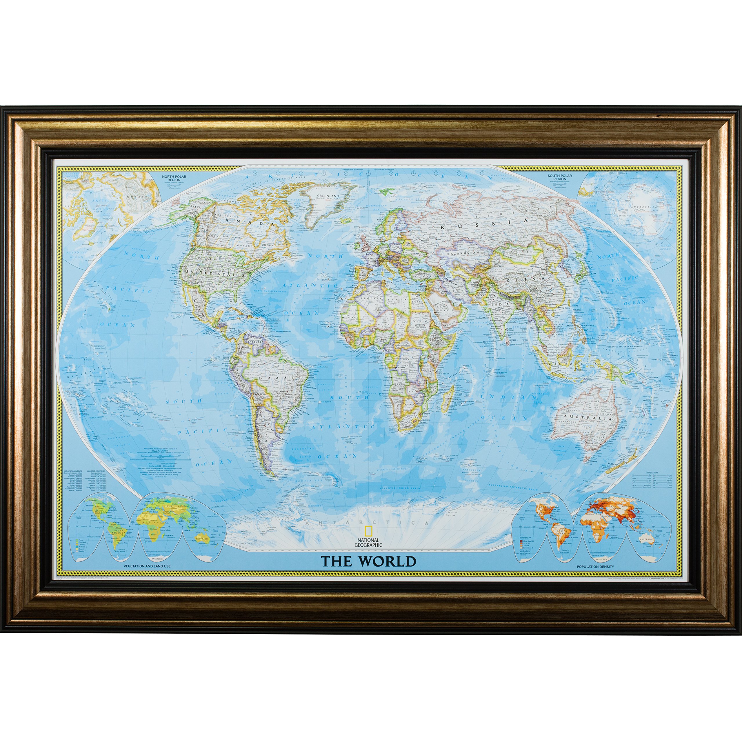 Amazon.co.jp: クレイグフレームクラシック世界旅行マップ 24 x 36