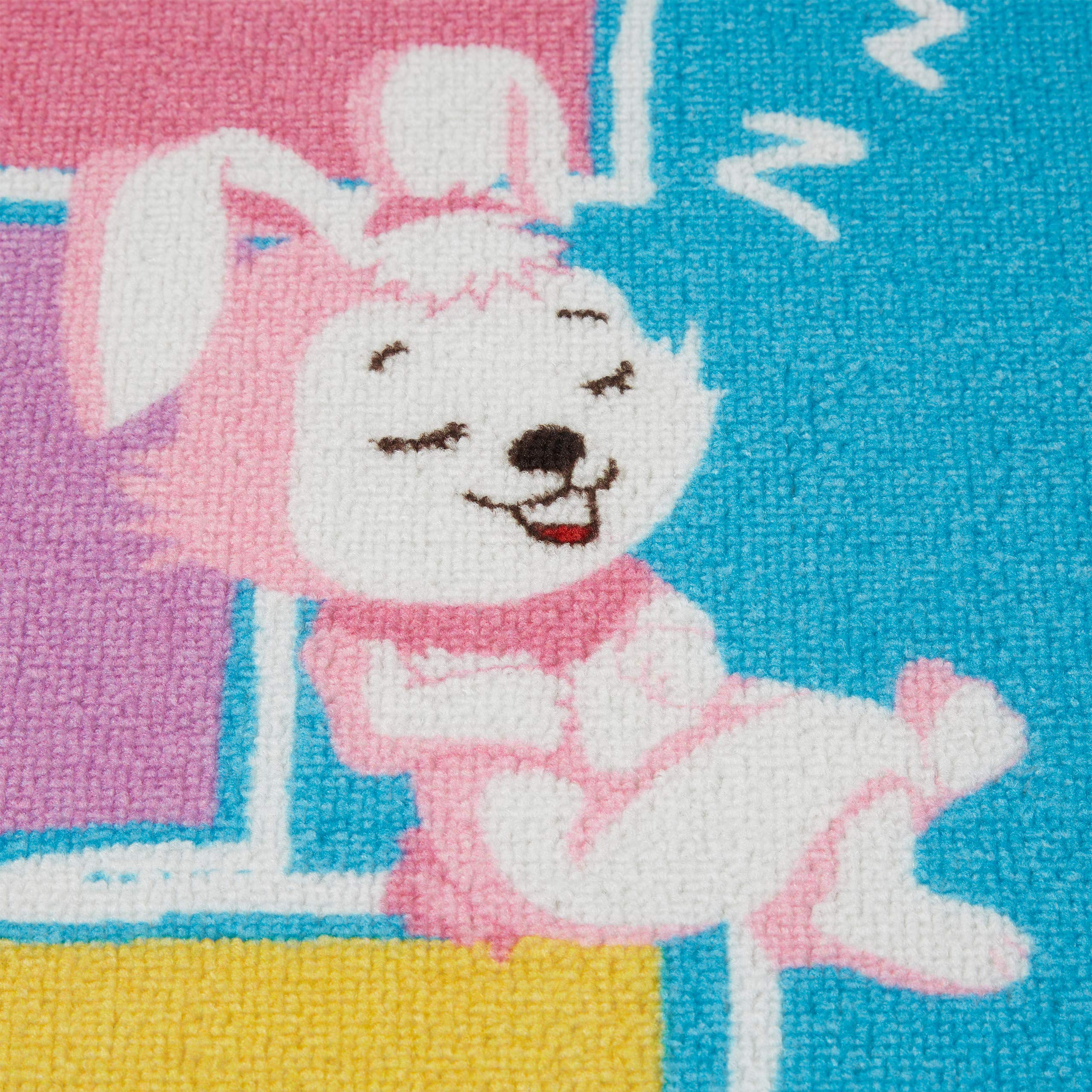 Relaxdays Tapis de marelle, 180 x 70 cm, 10 Cases, à Poils Courts, Dessous caoutchouté, Jeu éducatif, Multicolore
