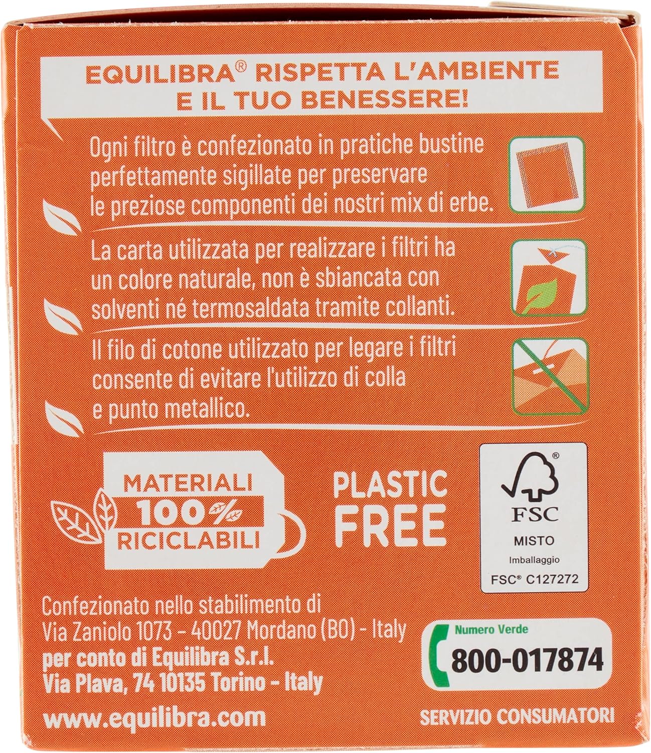 equilibra Integratori Alimentari Tisane, Tisana Energia e Vitalità, 100% Ingredienti Funzionali Contro la Stanchezza, con Mate, Tè Verde e Guaranà, Materiali 100% Riciclabili, 3 Pezzi da 15 Filtri Energia & Vitalità 15 unità (Confezione da 3) - Immagine 5