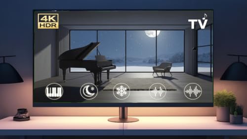 Piano Moonlight Sonata 4K – Gentle Keys Smart TV Relax Loop – vue 6