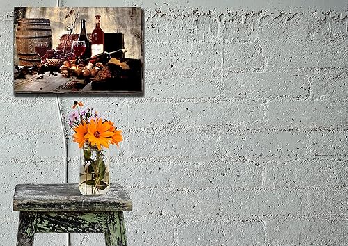 Miniatura 5 de Vino tinto barril pared arte decoración cuadro pintura cartel impresión sobre paneles de lona piezas cocina tema decoración pared pared pared pared