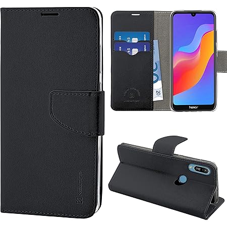 CUSTODIA A PORTAFOGLIO LIBRO Per HUAWEI Y5 2019 Cover Pelle Nera - Foto 12