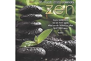 Zen 2020 Premium 16-Month Wall Calendar