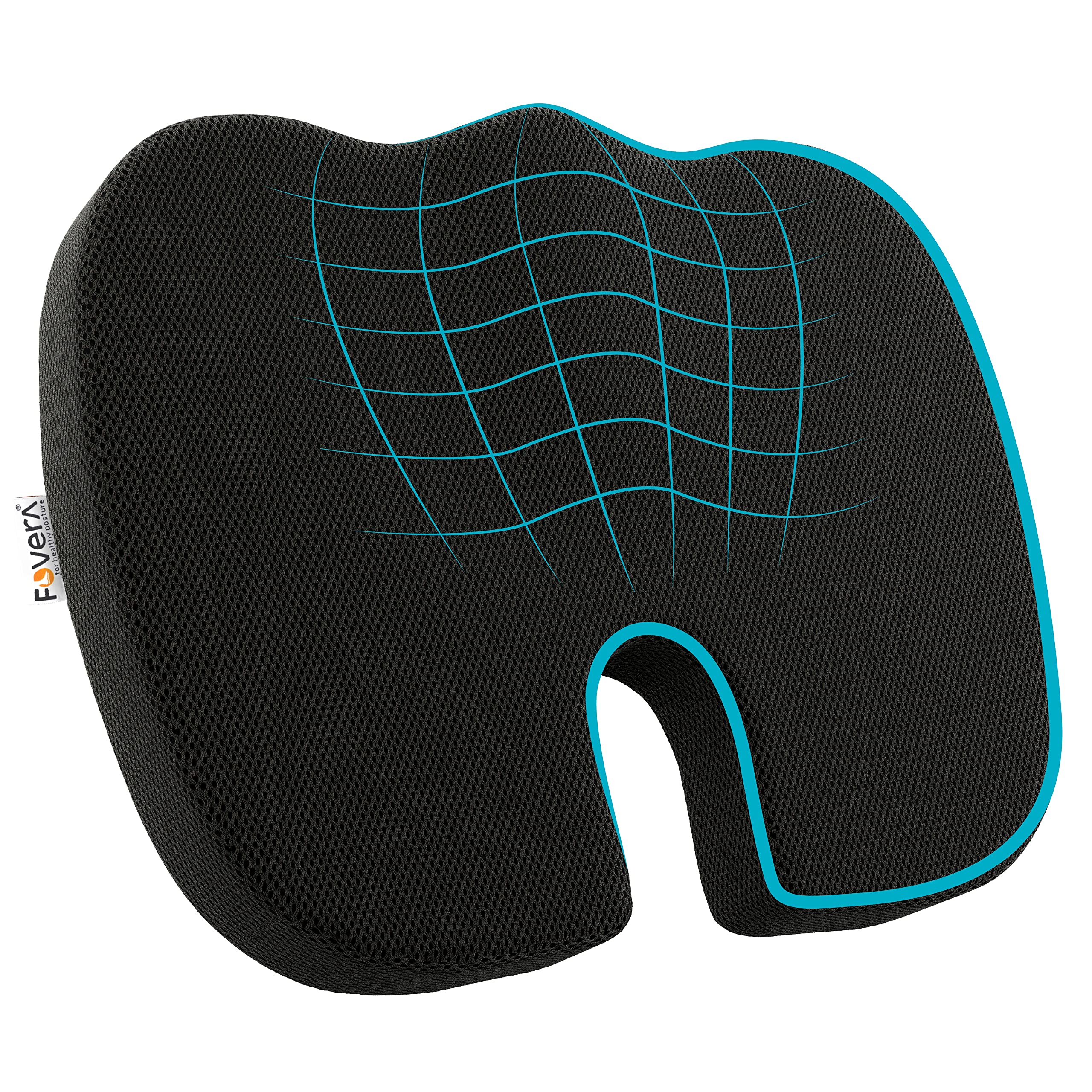 Buy FOVERA Orthopedic Memory Foam Coccyx Seat Cushion for Tail