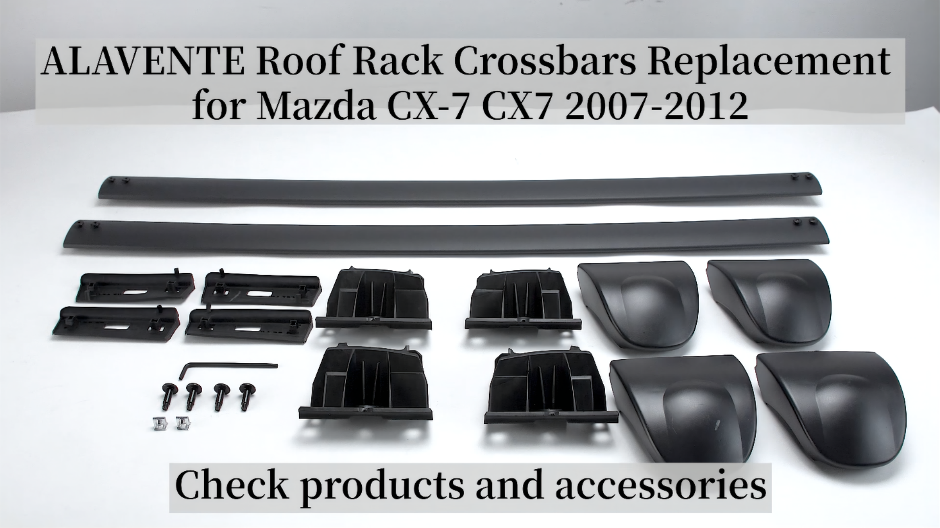 ALAVENTE Roof Rack Crossbars Replacement for Mazda CX-7 CX7 2007