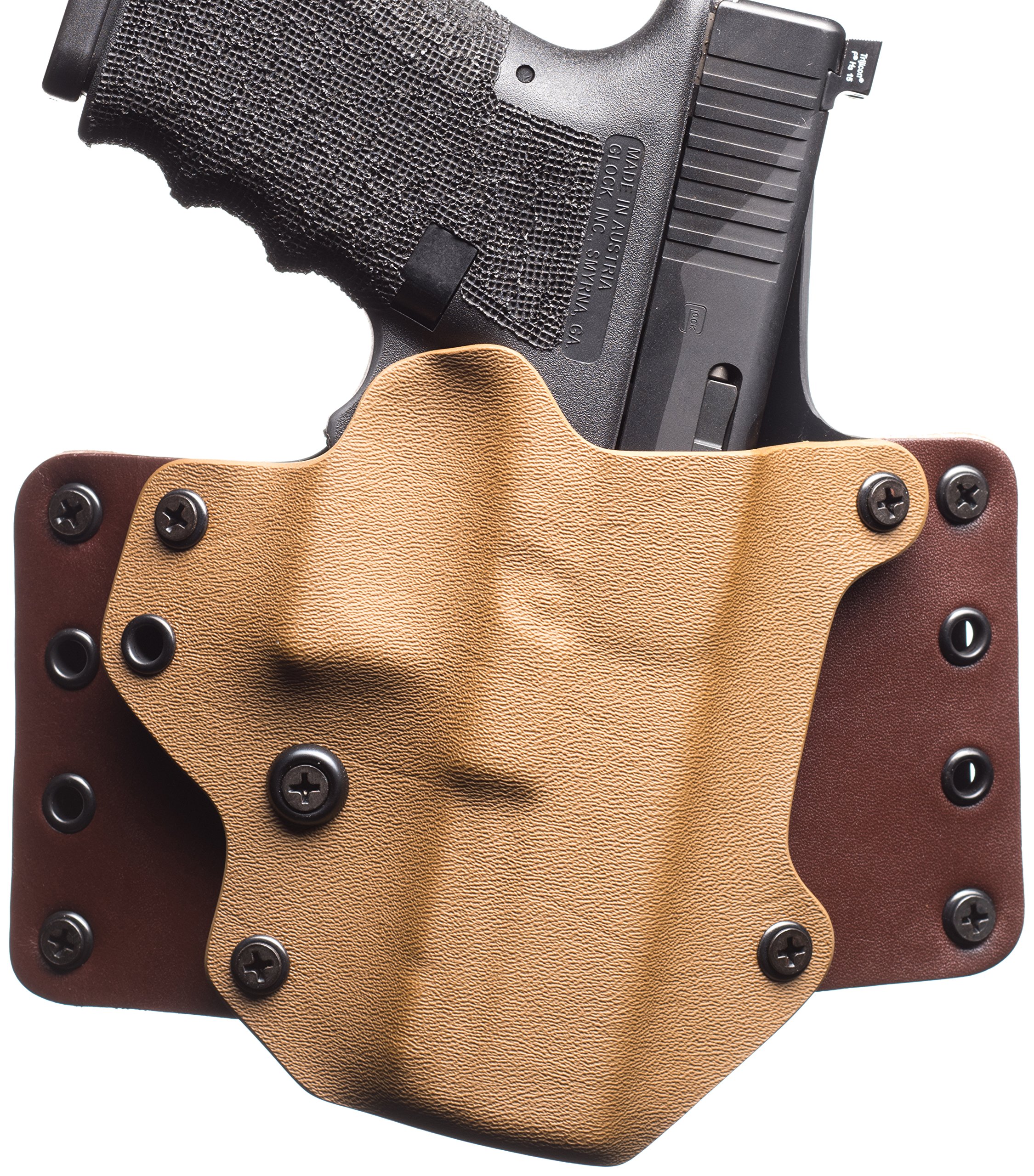 Amazon.co.jp: ブラックAces TacticalレザーWing OWBホルスター