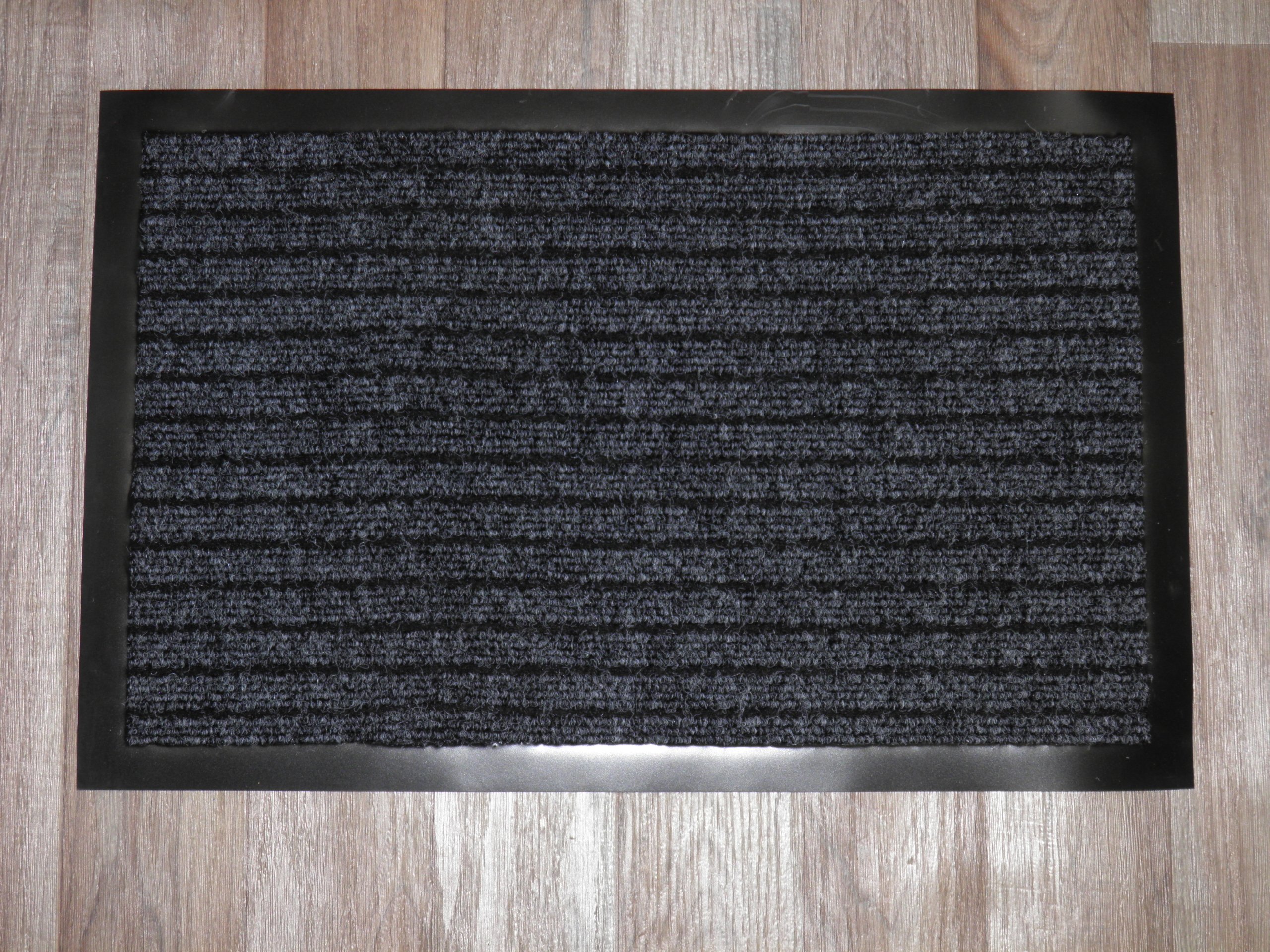 Entrance Barrier Door Mat 58CM X 39CM (Approx 1'3 x 2ft) in Black/Grey