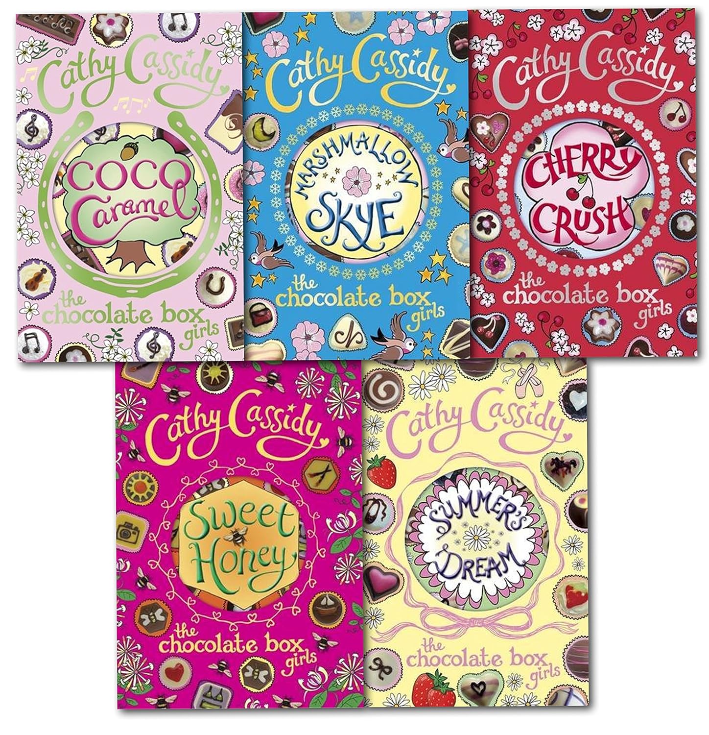 Chocolate Box Girls Collection Cathy Cassidy 5 Books Set Sweet Honey
