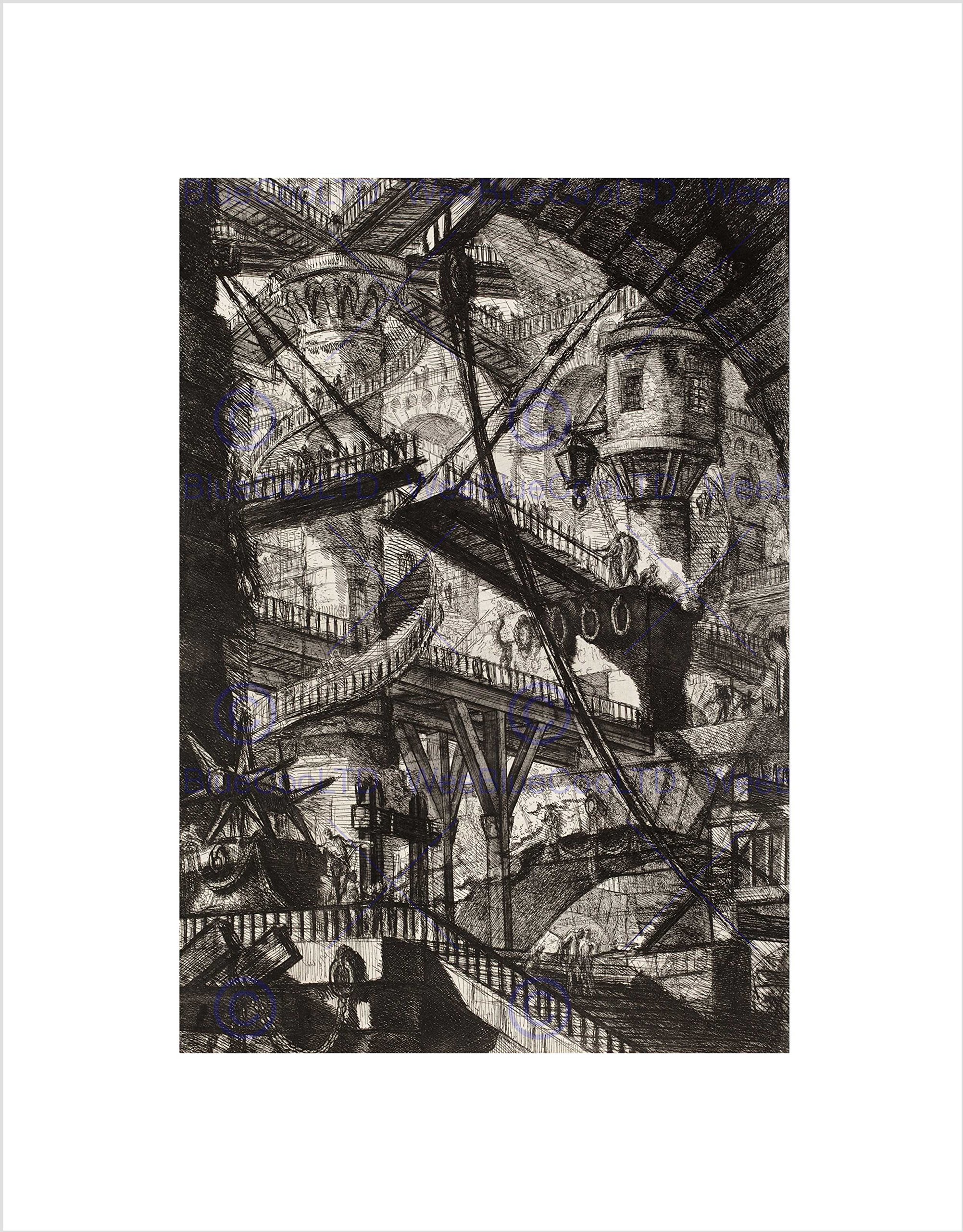 Wee Blue Coo Giovanni Battista Piranesi Art Wall Art Print