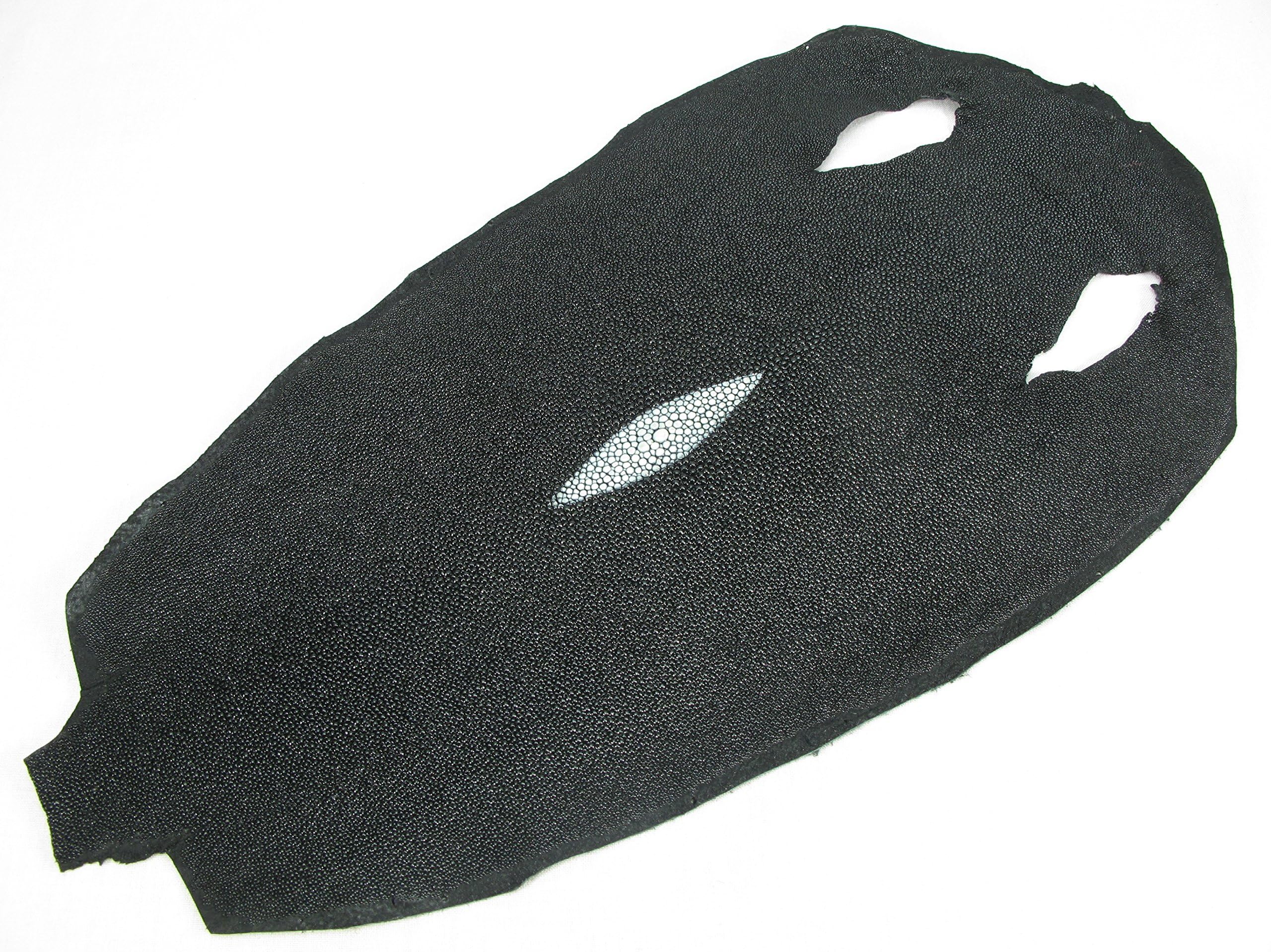 PELGIO Genuine Stingray Skin Leather Hide Pelt Black (7" x 12")