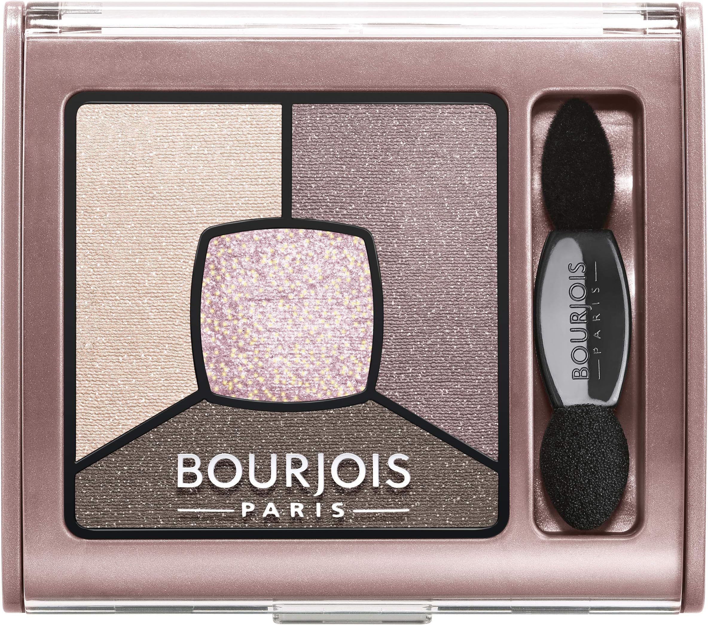 Bourjois Smoky Stories Quad Eyeshadow Palette, 02 Over Rose, 0.11 Ounce