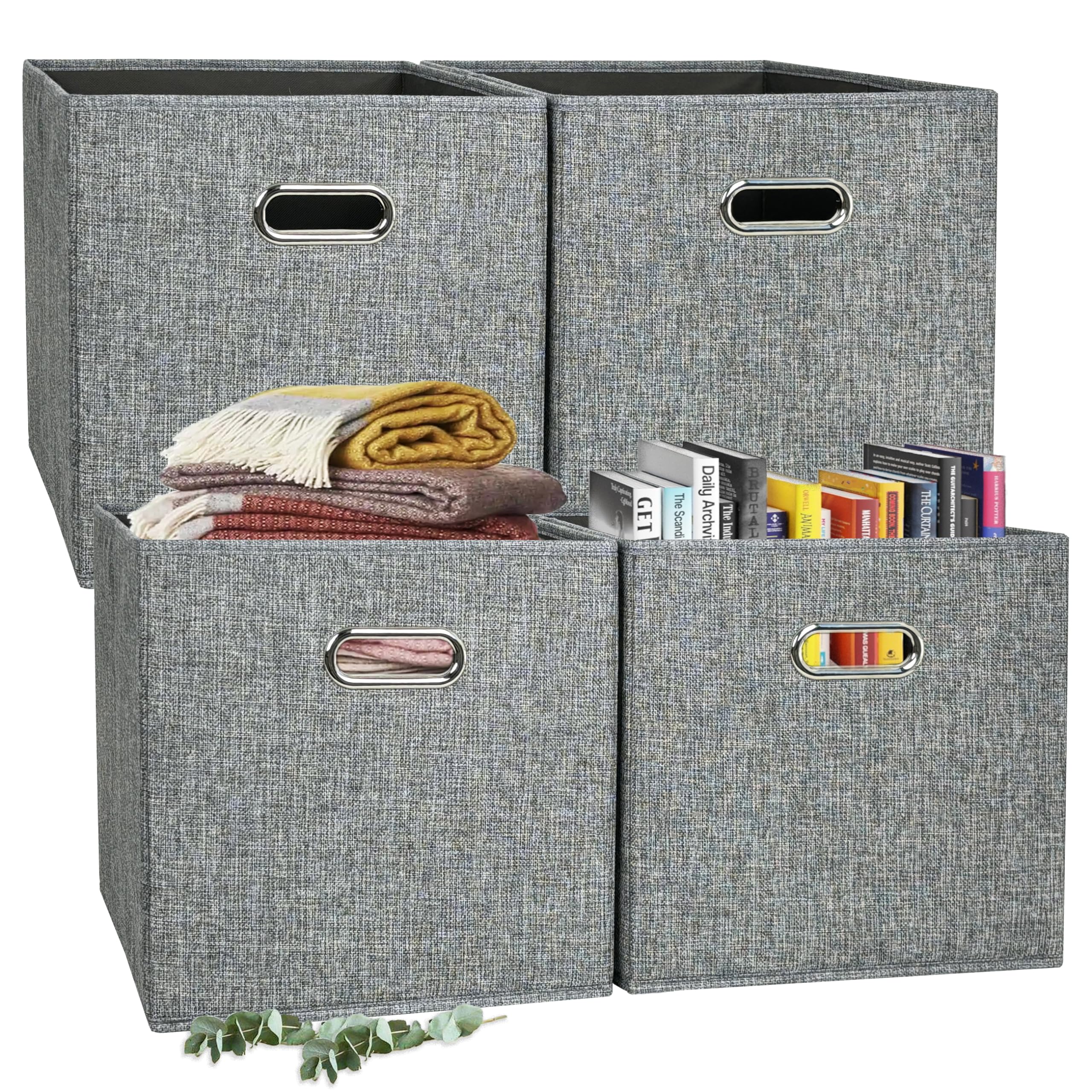 Amazon.com - Clutter Mutter 12x12 Gray Foldable Fabric Storage
