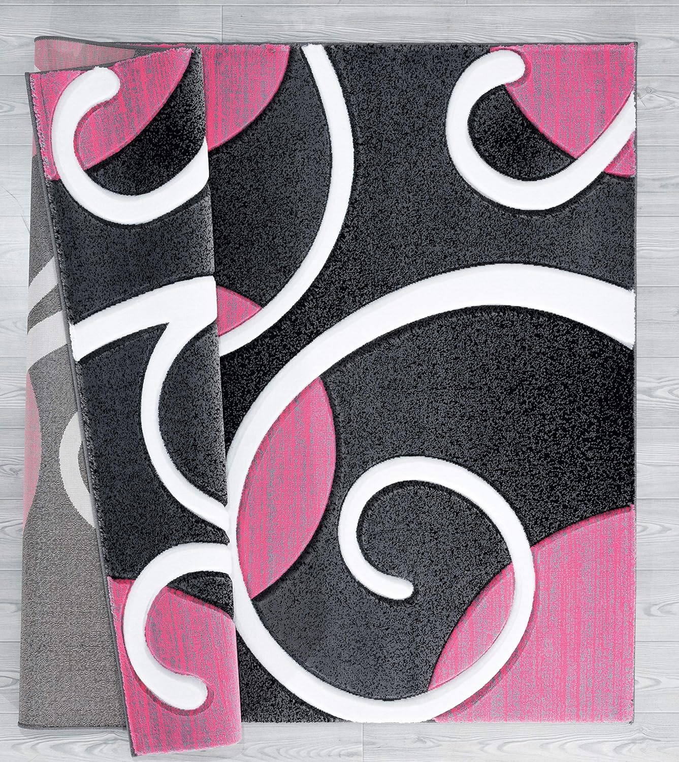 Bristol Riley Pink Rectangular Synthetic Area Rug 3 x 4