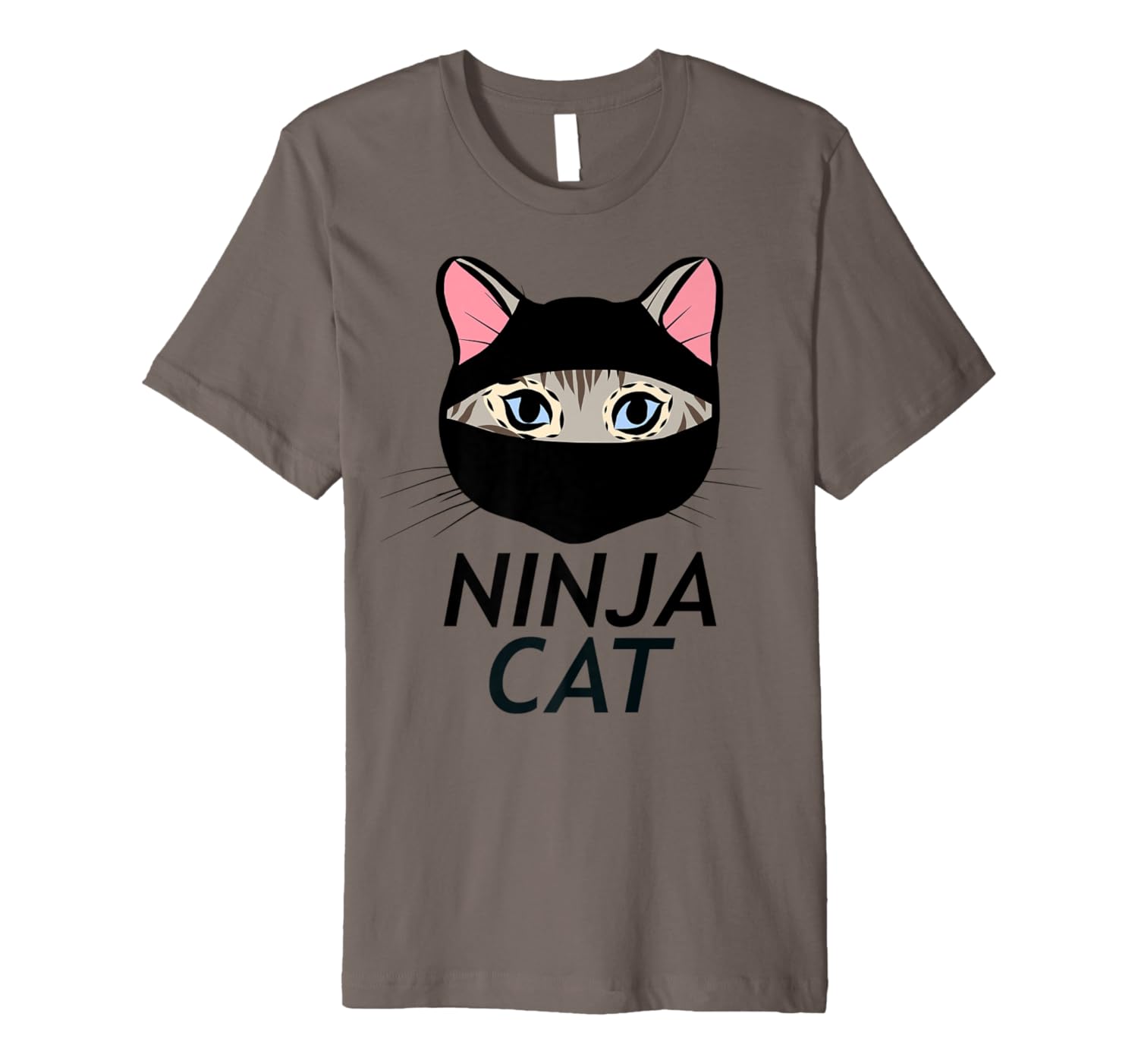 Ninja Cat Night Kitty Shadow Kitten Masked Meow Cat TShirt