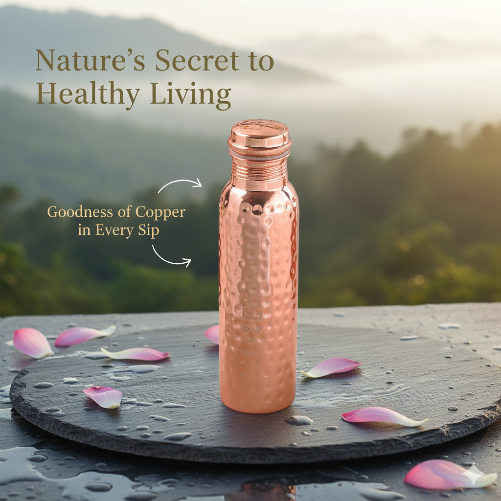 Amazon.com: New Launch Copper Water Bottle 34 Ounces | 100% Pure