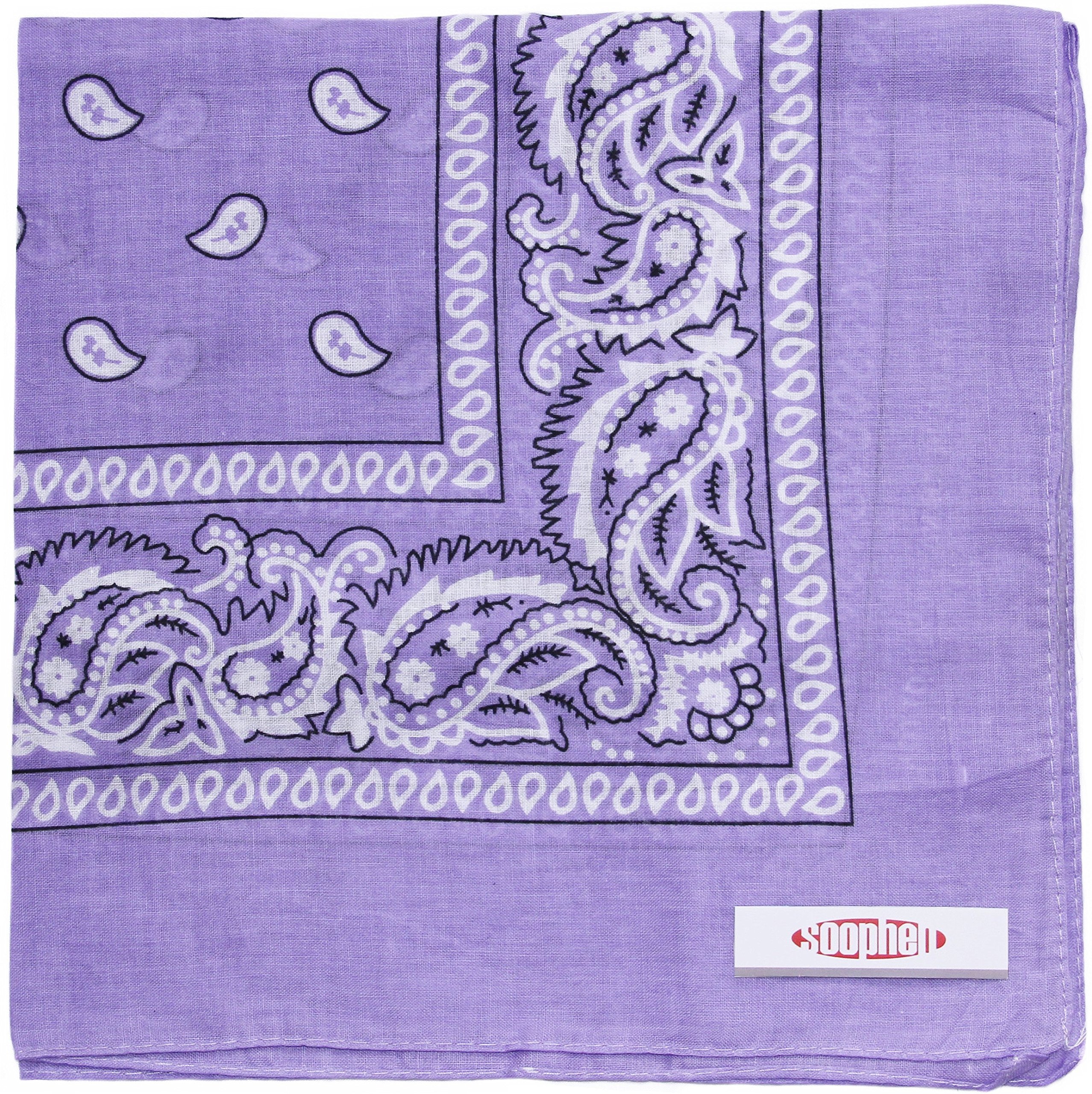 SoophenOne Dozen Cowboy Bandanas 100% Cotton 22 x 22 inch