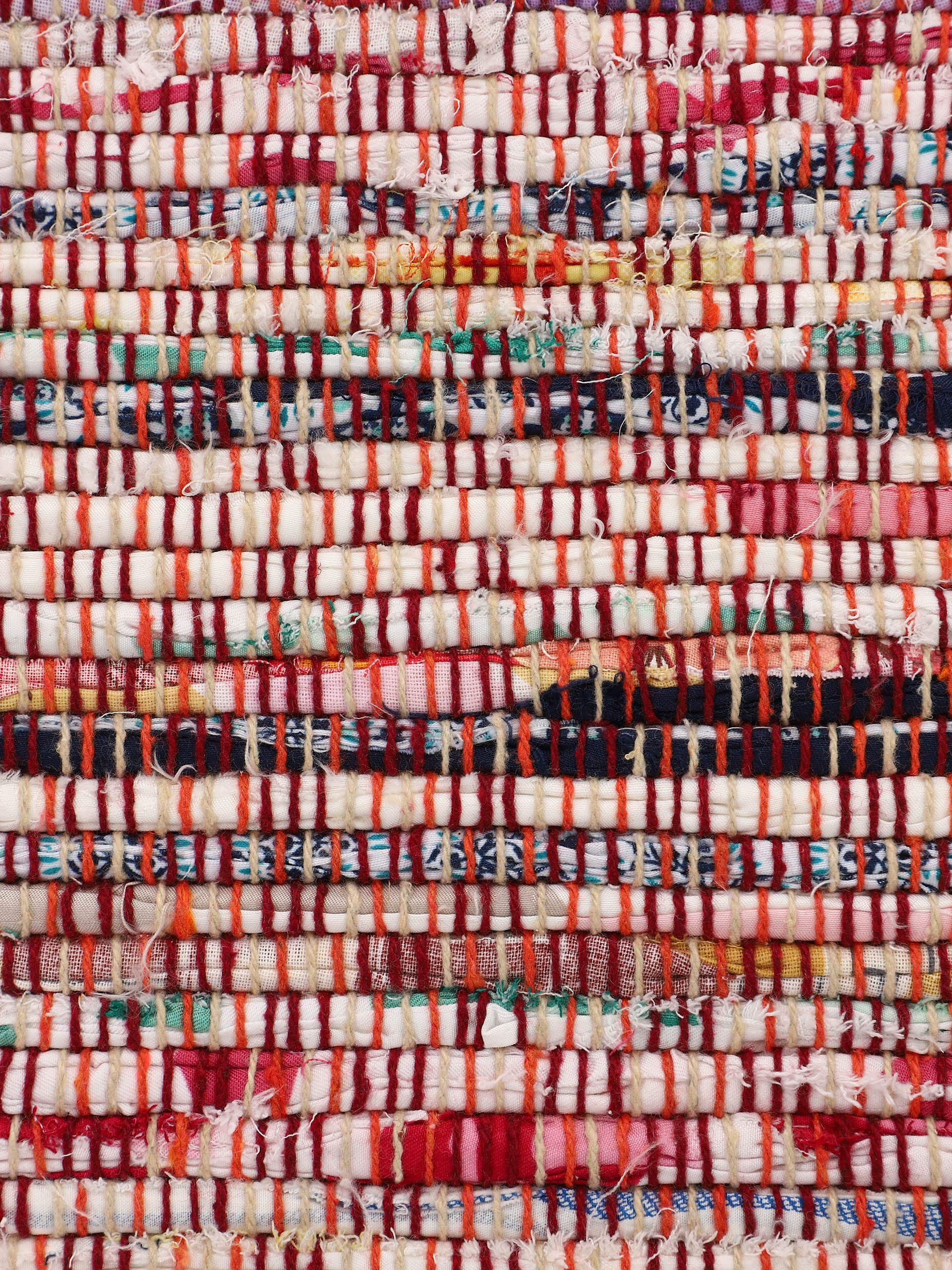 carpetfine Alfombra de Tejido Plano Kilim Chindi Rojo 120x170 cm | Alfombra Moderna para salón y Dormitorio
