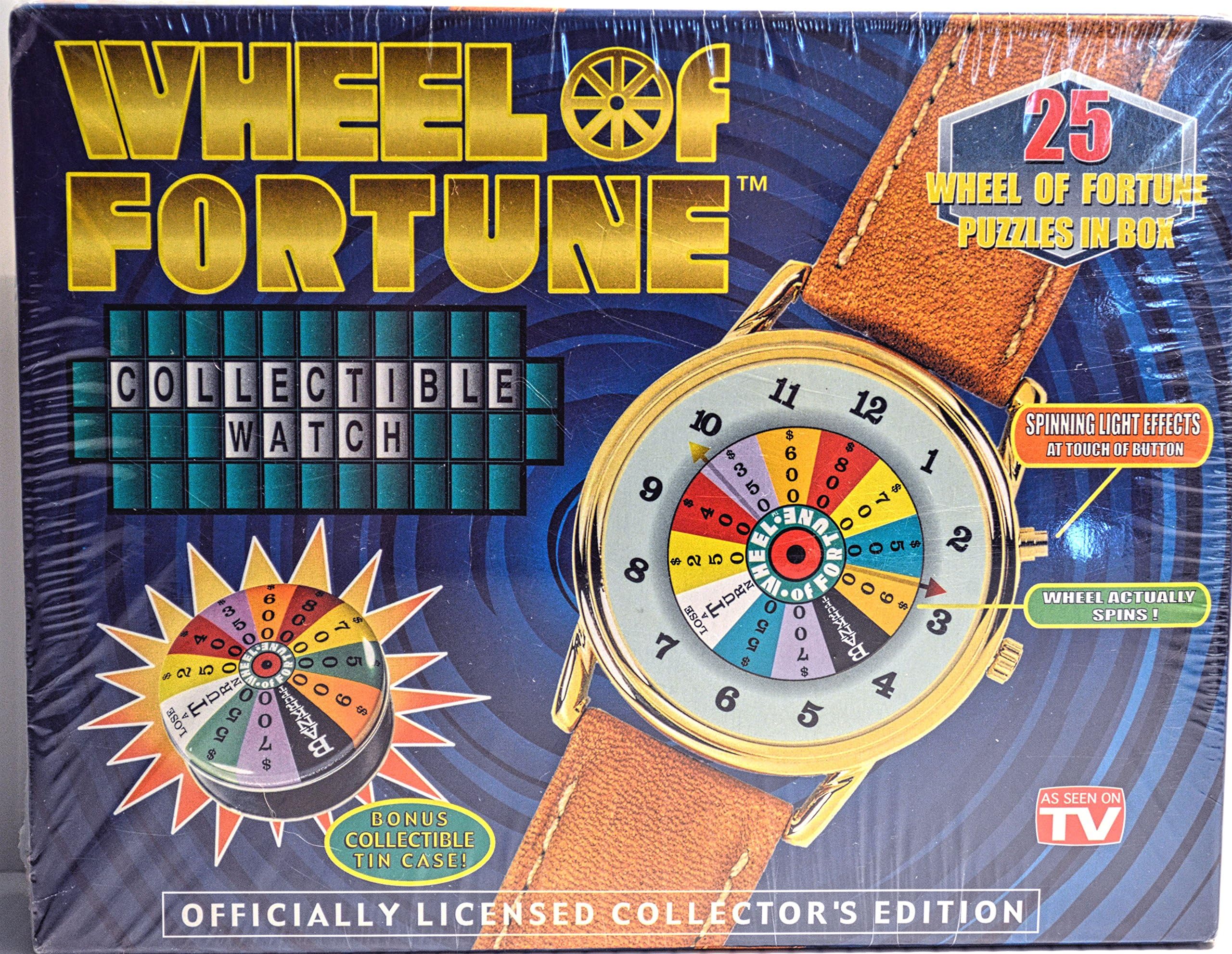 Wheel of Fortune Collectible Watch with Tin Case