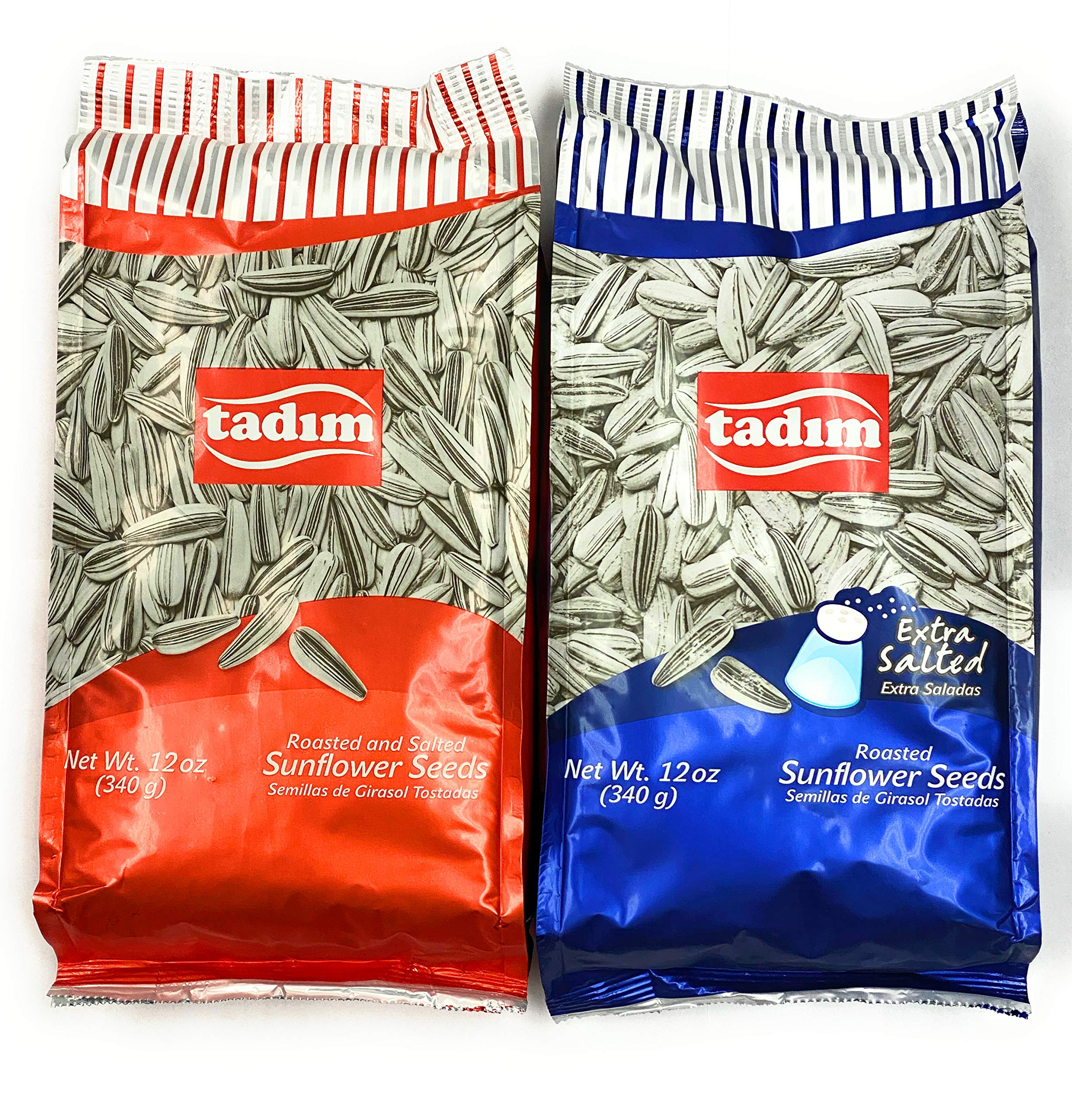 TadımSalted and Extra Salted Sunflower Seeds 12 oz Pack of 2 From Germany