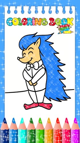The Hedgehog Glitter Coloring Book