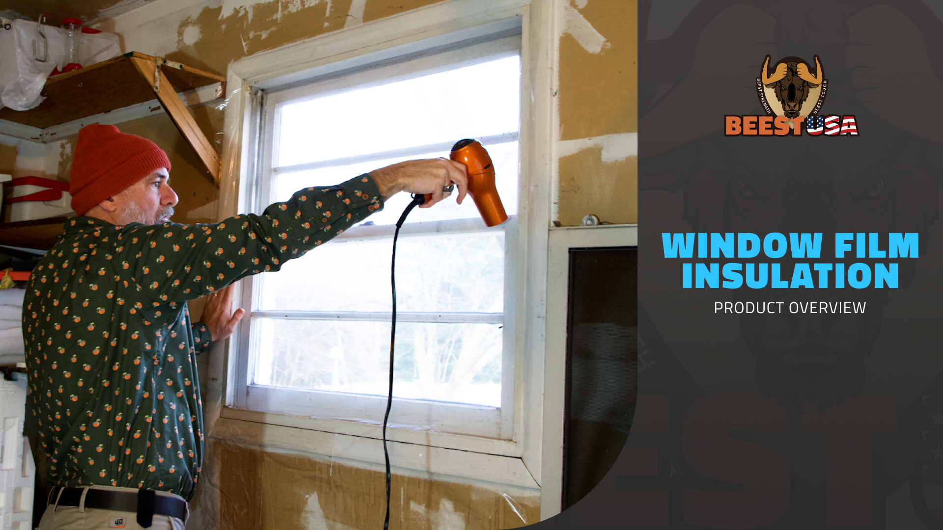 BEEST FULLSTOP Garage Door Insulation Kit w/ Seals & Window Films