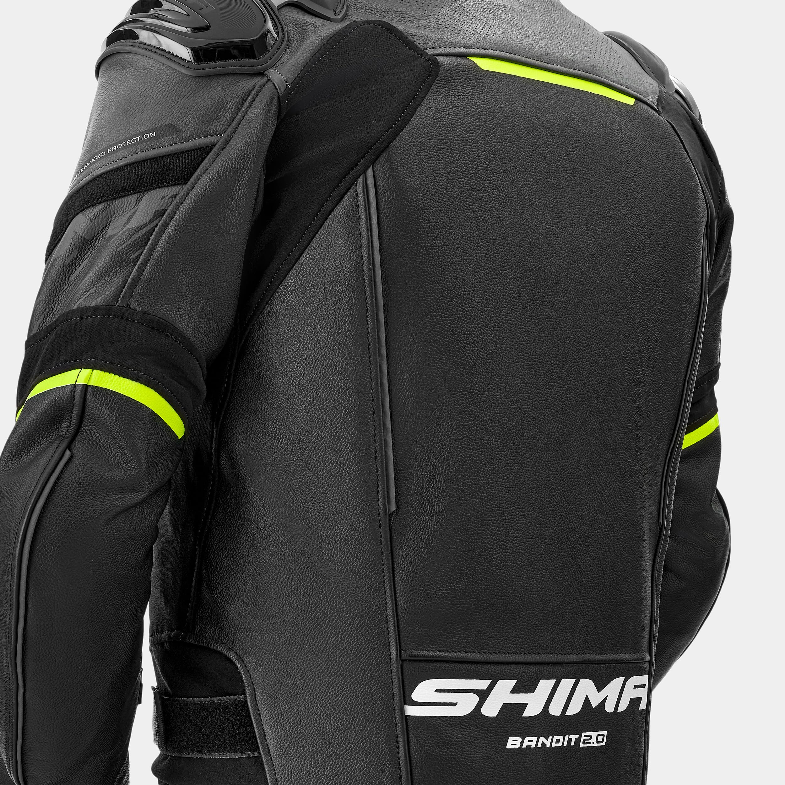 SHIMA Bandit 2.0 Motorrad Jacke Hose Herren mit Protektoren AirForce Rückenprotektor Leder Motorradkombi Sommer | Wetterfester Fahrkomfort