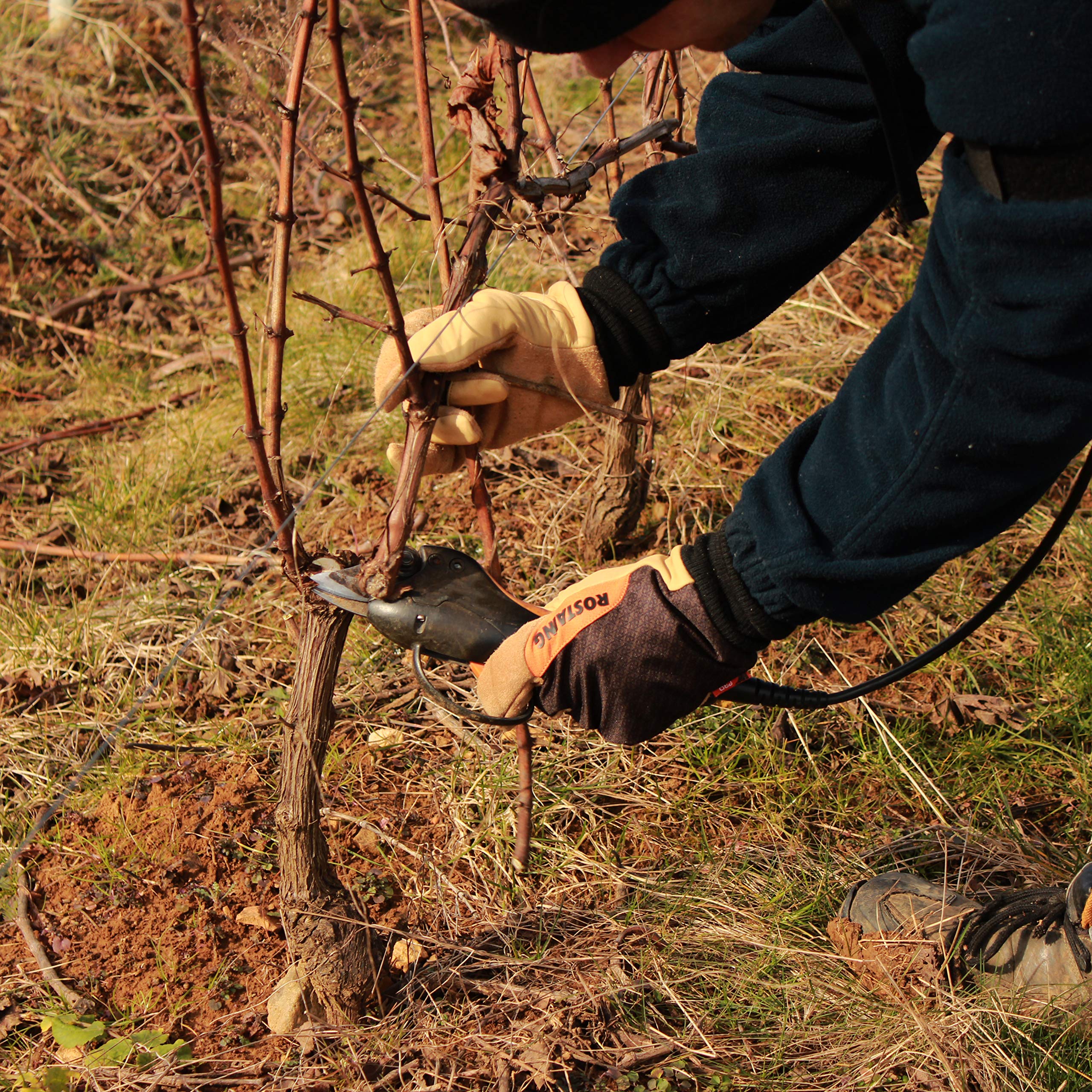 ROSTAING Gants IVERNO - Paire de Gants Pour la Taille Intensive En Milieu Froid & Humide - Recommandé Par Les Viticulteurs Pour Tout Les Travaux D'Hiver - Cuir Traité Hydrofuge & Tanné en France
