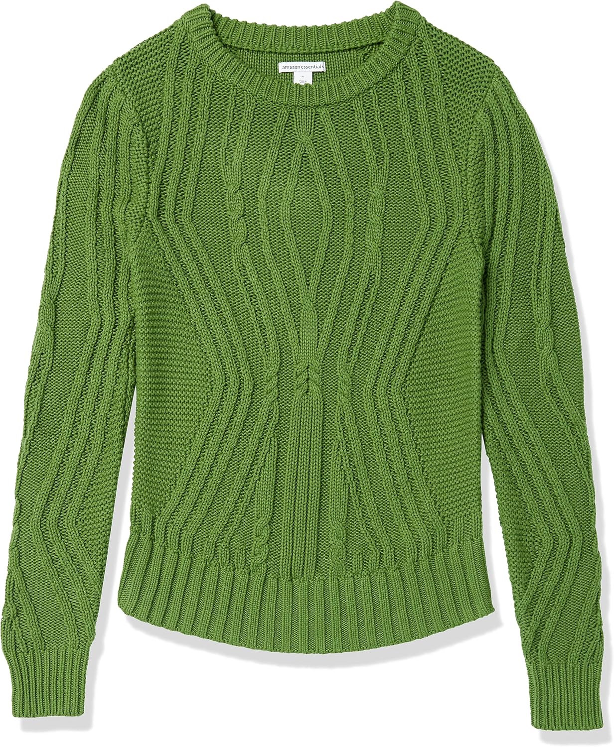 Amazon Essentials Women's 100% Cotton Crewneck Cable Sweater - Image 5